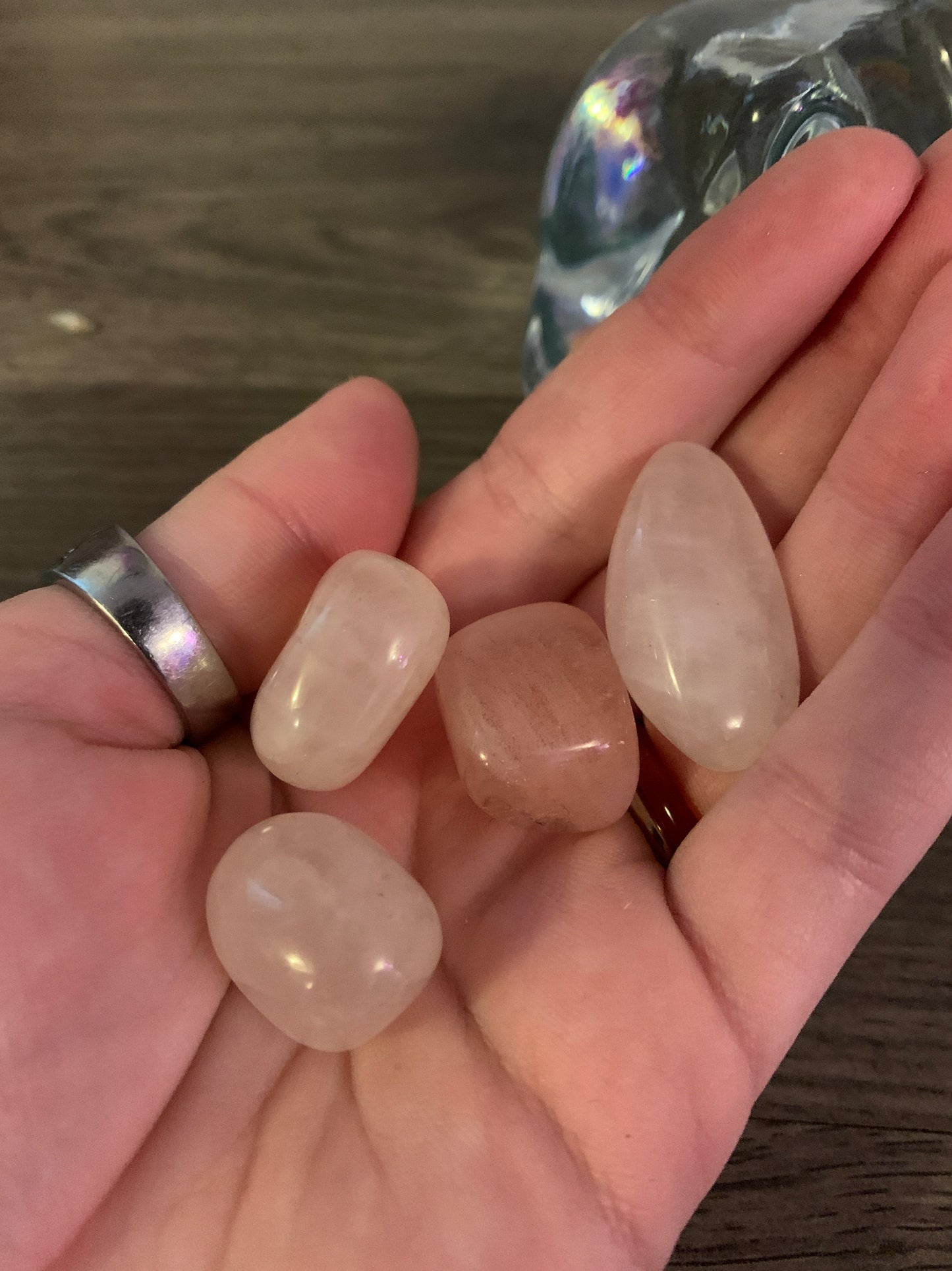 Rose quartz tumble